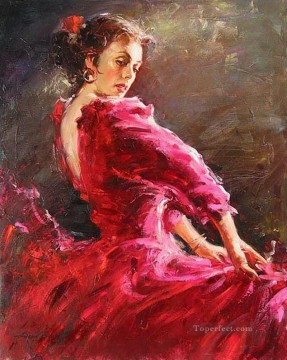 Women Painting - Pretty Woman AA 01 Impressionist